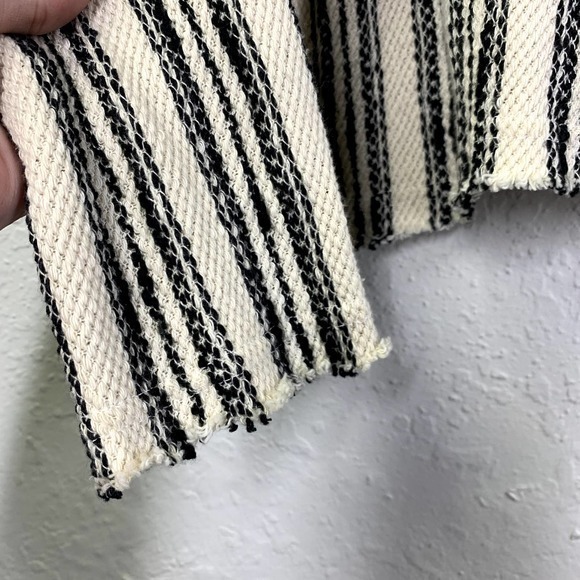 STORIA Scoop Neck Long Sleeve Striped Shirt Top Blouse - Picture 3 of 7